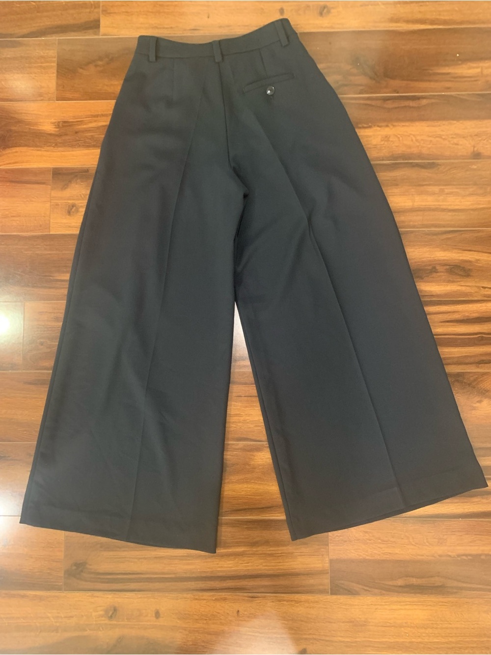 Maeve Anthropologie Pants Woman size 2 Navy Blue Wide Leg Trousers - Picture 2 of 10